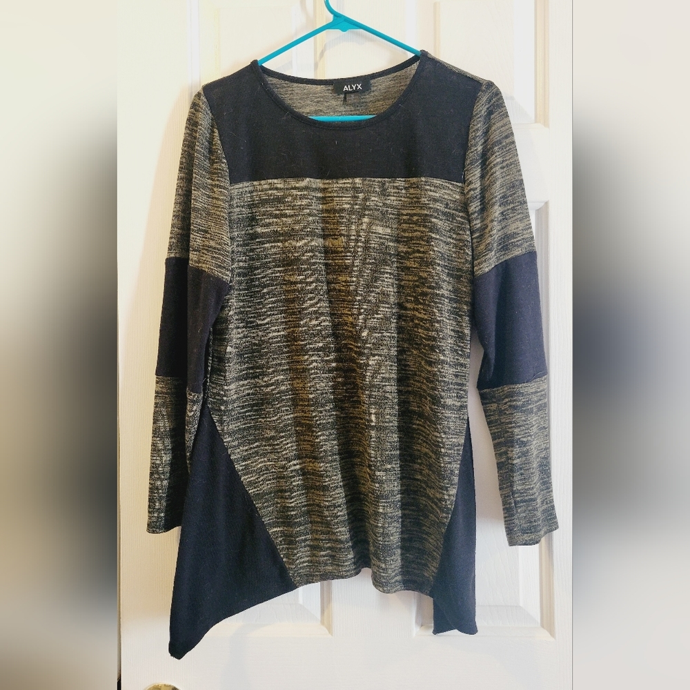 Black And Green ALYX Medium Oversized Long top